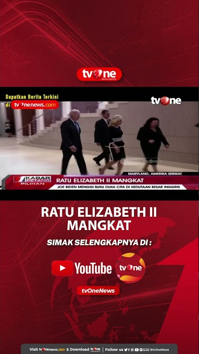 Joe Biden Mengisi Buku Duka Cita di Kedutaan Besar Inggris #joebiden #elizabethii #tvone