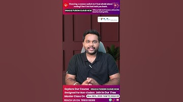 Oracle Fusion Cloud HCM Explained | Placement Guarantee Training & Career Success Tips!