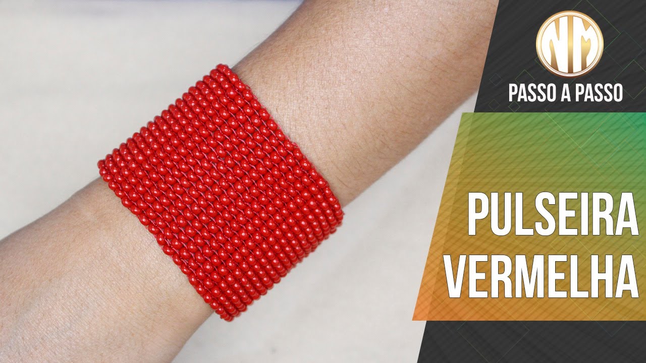 Pulseira Vermelha passo a passo YouTube Pulseira Vermelha passo a passo YouTube