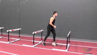 HURDLE DRILLS: Skip Over the Top Right Leg