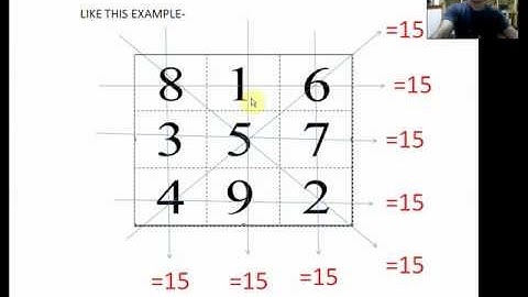 magic square 3x3 tutorial - ianz sarmiento