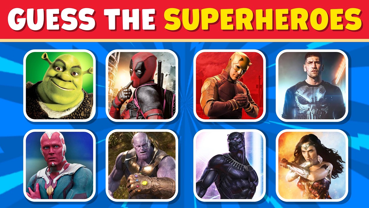 Guess the Superheroes 🦸‍♀️ Only Real Fans Will Win 🏆