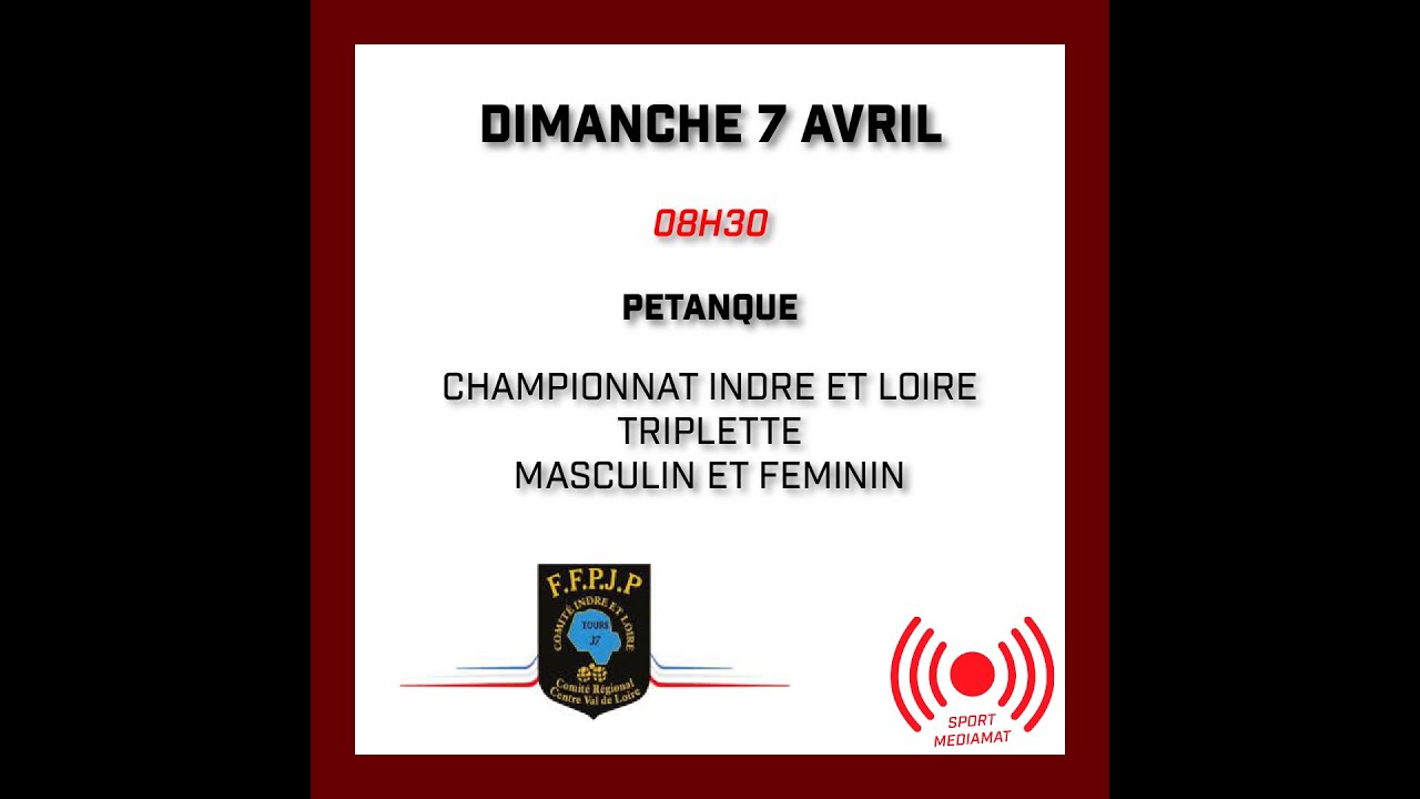 Miniature : Pétanque - Championnat Indre et Loire triplette masculine et féminine