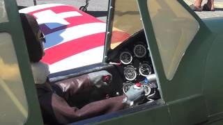 Marvelous RC Airplane Scale MS.406 Swiss Military Air Force Morane-Saulnier D-3801 Model