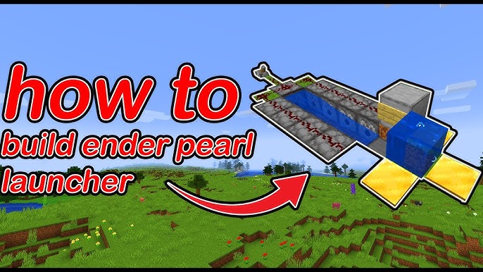 Minecraft 1.8: Ender Pearl Launcher (Quick) Tutorial 