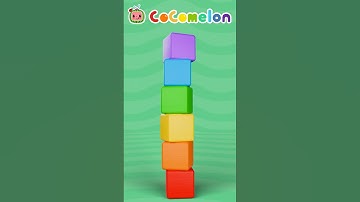 Learn Colors 🟥🟧🟨🟩🟦🟪 with Blocks! Uh oh! Don