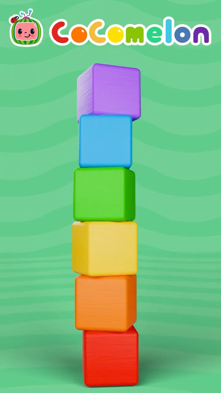 Learn Colors ?????? with Blocks! Uh oh! Don't knock the tower down! #shorts #cocomelon