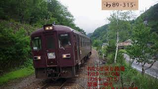 【☆５】【全区間走行音】わたらせ渓谷鐵道　わ８９－３１０形　間藤→桐生