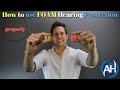 How to use foam hearing protection and ear plugs  proper insertion technique