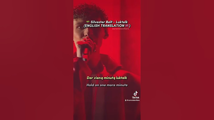 Silvester Belt - Luktelk (ENGLISH TRANSLATION, Lyrics) | 🇱🇹 Lithuania Eurovision 2024