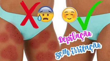 O que usar para pele irritada após depilação?