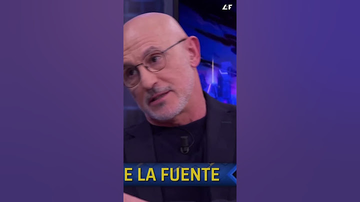 Para ser futbolista no es suficiente con ser bueno (Luis de la fuente en el Hormiguero) 😮