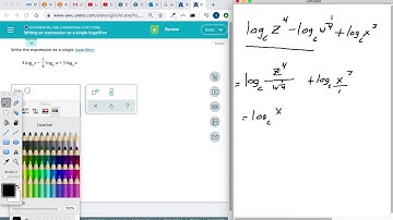 Writing an Expression as a Single Logarithm