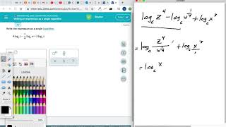 Writing an Expression as a Single Logarithm
