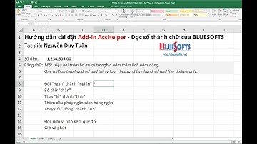 Add-in đọc số thành chữ trong Excel Acchelper (Accounting Helper) | Hướng dẫn cài đặt
