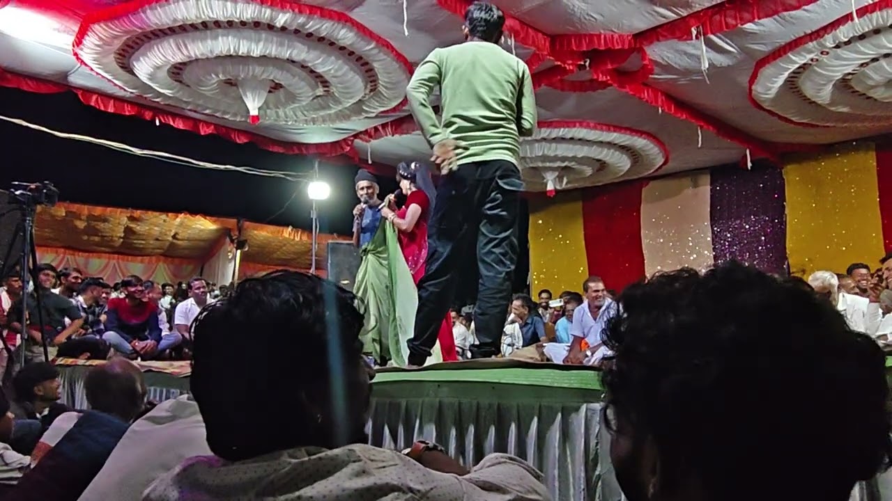 ग्राम ख़ुटला मेला में निमाड़ी खड़ी गम्मत मंगलू कॉमेडियन के साथ 