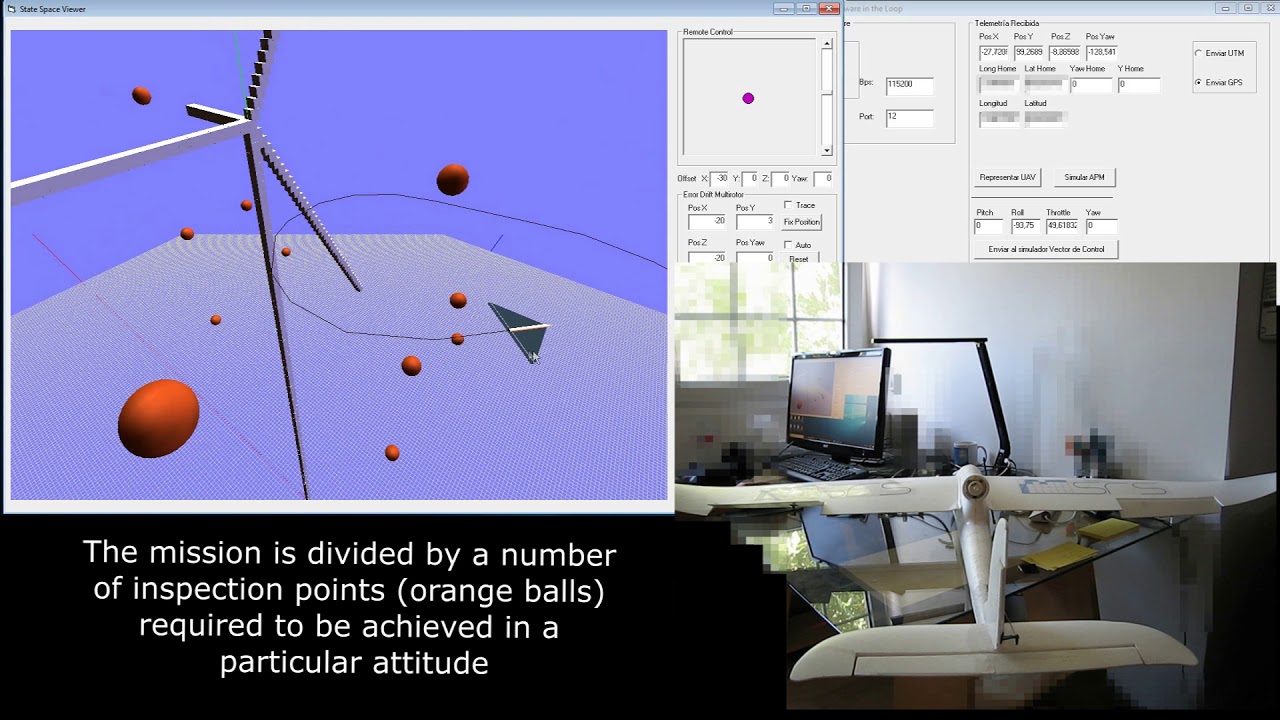 Hardware in the loop with a fixed wing plane and CACM-RL - YouTube