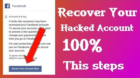 How To Recover Hacked Facebook Account In Telugu 2021 / Secure Your Hacked Facebook Account
