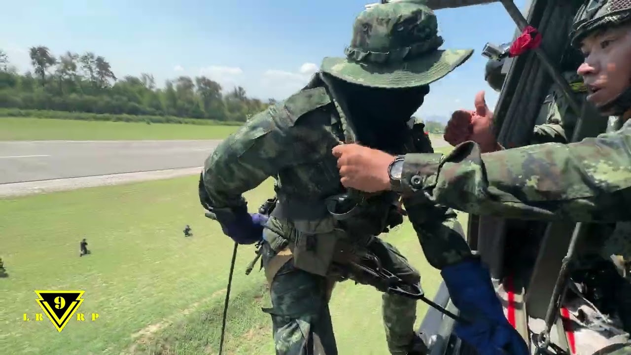 การฝึกร่วม กองร้อยลาดตระเวนระยะไกลที่ 9 - กองพันบินที่ 1  กองพันบินที่ 3  กรมบิน - ศูนย์การบินทหารบก