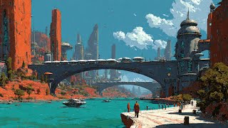 Futuristic Worlds: Stunning Syd Mead–Inspired Landscapes Created With MidJourney and Hailuo AI