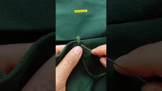 green eye hook#embroidery#diy#handbroidery#handmade#sweing#stitching#stitchtricks#eyehook#art#yt