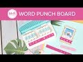 Word punch board by we r memory keepers