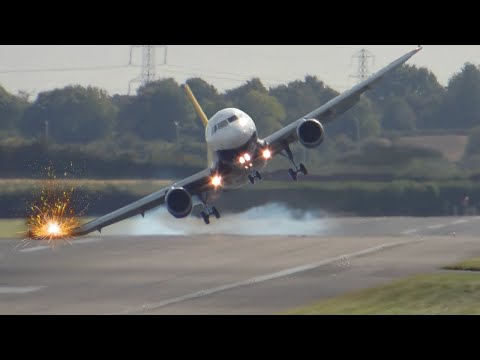 فيديو: هبوط غير عادي للطائرات في حالات الطوارئ