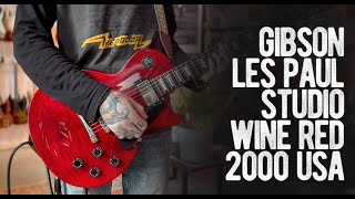 Gibson Les Paul Studio Wine Red 2000 USA - YouTube