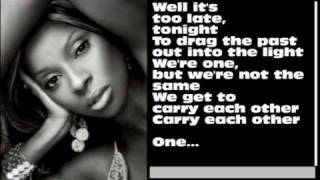 U2 & MJ Blige - one (with lyrics) chords