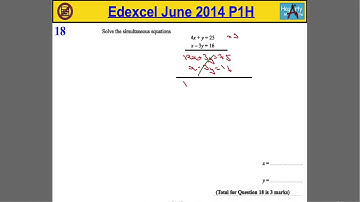 Edexcel Maths P1 June 2014 Higher Q18