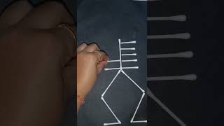 DIY how to make Q-Tips skeleton #shorts