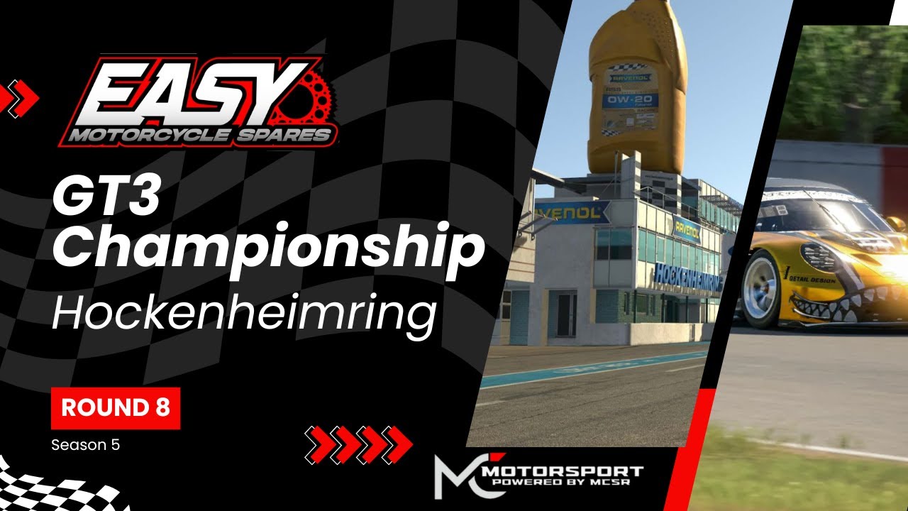 MC Motorsport | Easy Motorcycle Spares GT3 Championship Season 5 | Round 8 @ Hockenheim | iRacing