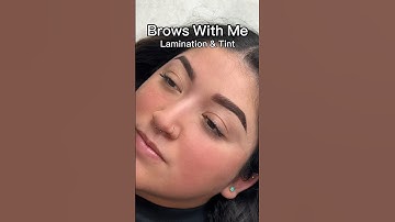 Brow Lamination & Tint 🖤 #brows #browlamination #browtint #lamination #eyebrows #shorts #browartist