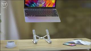 Penyangga Laptop Upto 15.6 Inch Anti Slip Aluminum Alloy