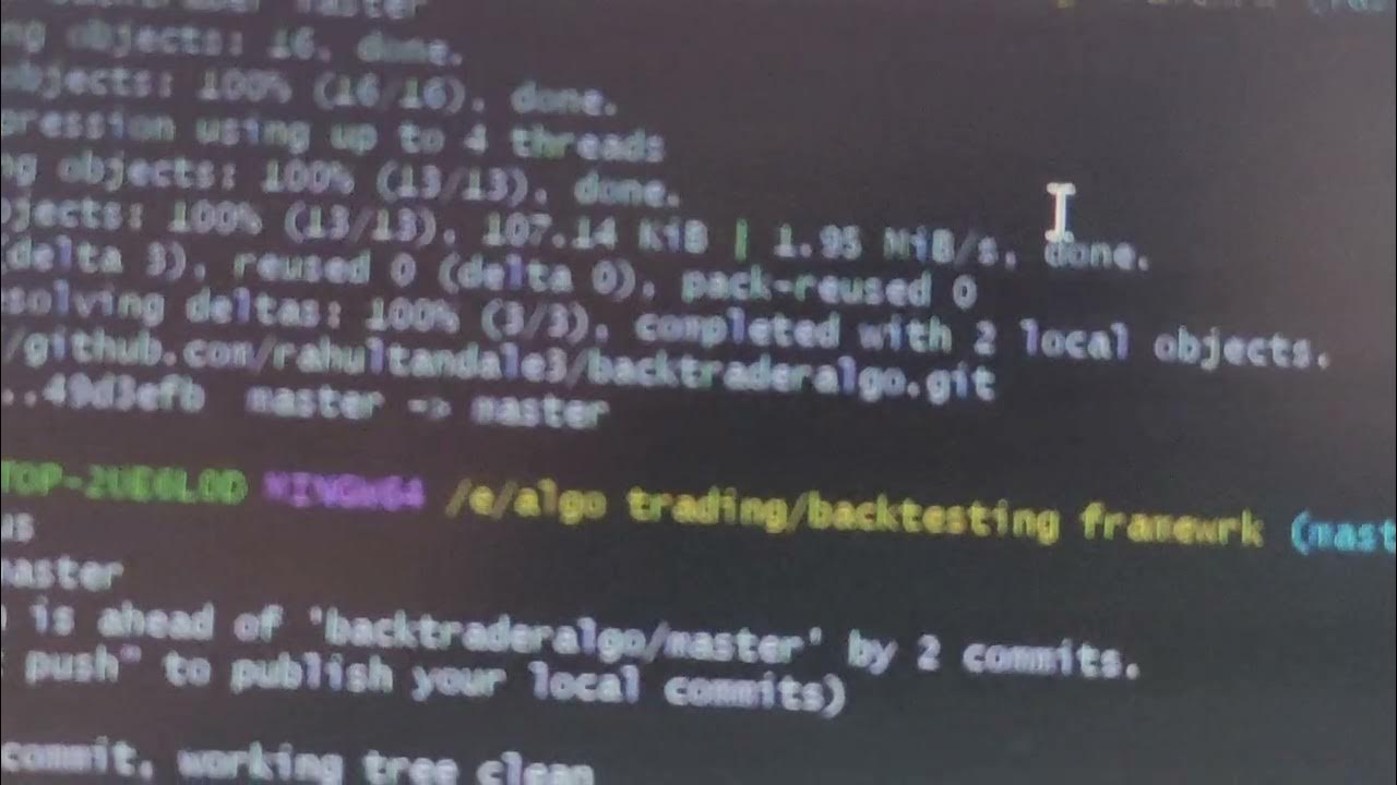 algo trading, backtester, python, trading view,git , git hub - YouTube