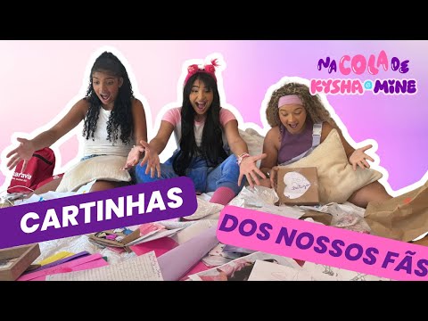 LENDO CARTINHAS DOS NOSSOS FÃS | Na Cola de Kysha e Mine