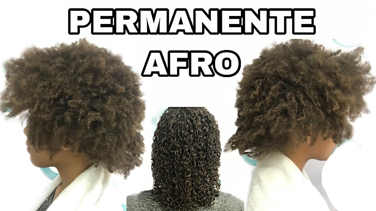 ANTES E DEPOIS/PERMANENTE AFRO - YouTube