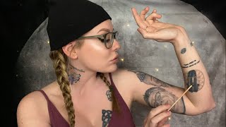 ASMR Tracing My Tattoos with a backstory