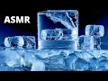 ASMR ICE COLD TINGLES Ice Moving And Scratching Relaxing Sounds No Talking صوت الثلج والماء