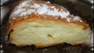 Вкусный пирог с заварным кремом Вкусный пирог с заварным кремом