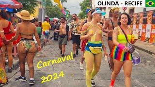 🇧🇷 2024 Carnival in Olinda - Recife, PE, Brazil 10.02.2024 #carnaval2024 #recife #pernambuco #brazil by 4K Brazil 928 views 3 months ago 7 minutes, 11 seconds