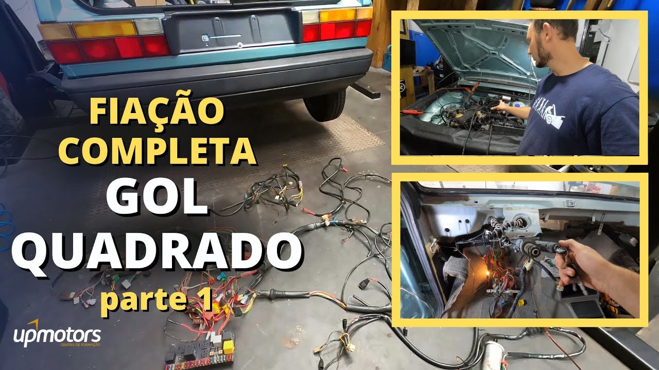 Instalação CHICOTE Completo GOL QUADRADO GL 92 parte 1 ; UPMOTORS