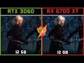 GeForce RTX 3060 vs Radeon RX 6700 XT