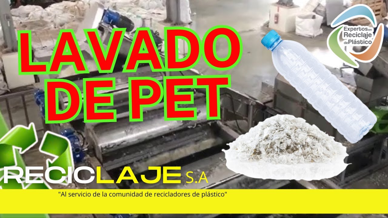 PROCESO COMPLETO DE LAVADO DE PET PARA RECICLADORAS || RECICLAJE S.A