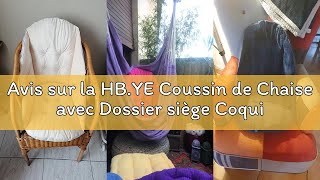 Avis sur la HB.YE Coussin de Chaise avec Dossier siège Coquille Fauteuil Velours Douillet Elastique