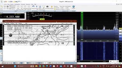 NMF Boston MA Weather Fax 4234 kHz USB FLDIGI Software decode
