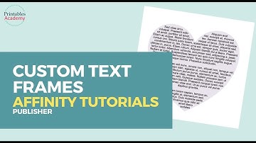 Text Frames from Shapes - Affinity Publisher Tutorial