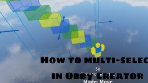 How to Multi-Select in Obby Creator!