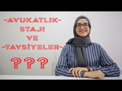 AVUKATLIK STAJ DÖNEMİ TAVSİYELERİM! | STAJYER AVUKAT