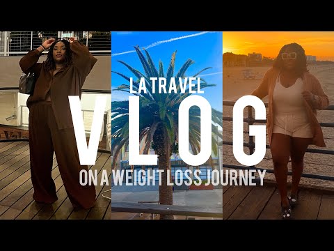 Trip to LA Vlog while on a weight loss journey: counting calories & mindful eating| NURTURINGNATASHA